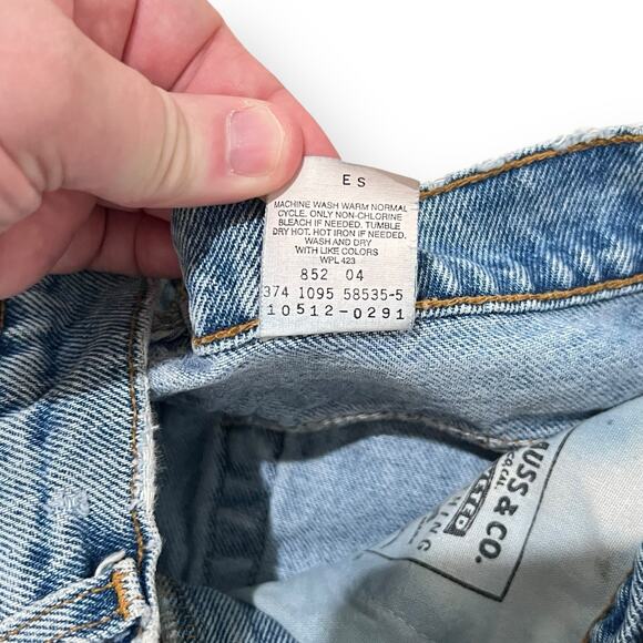 Vintage Levis Jeans Womens 11 Short Med Wash 512 Slim Fit Tapered 90s 28x28 - Picture 5 of 13